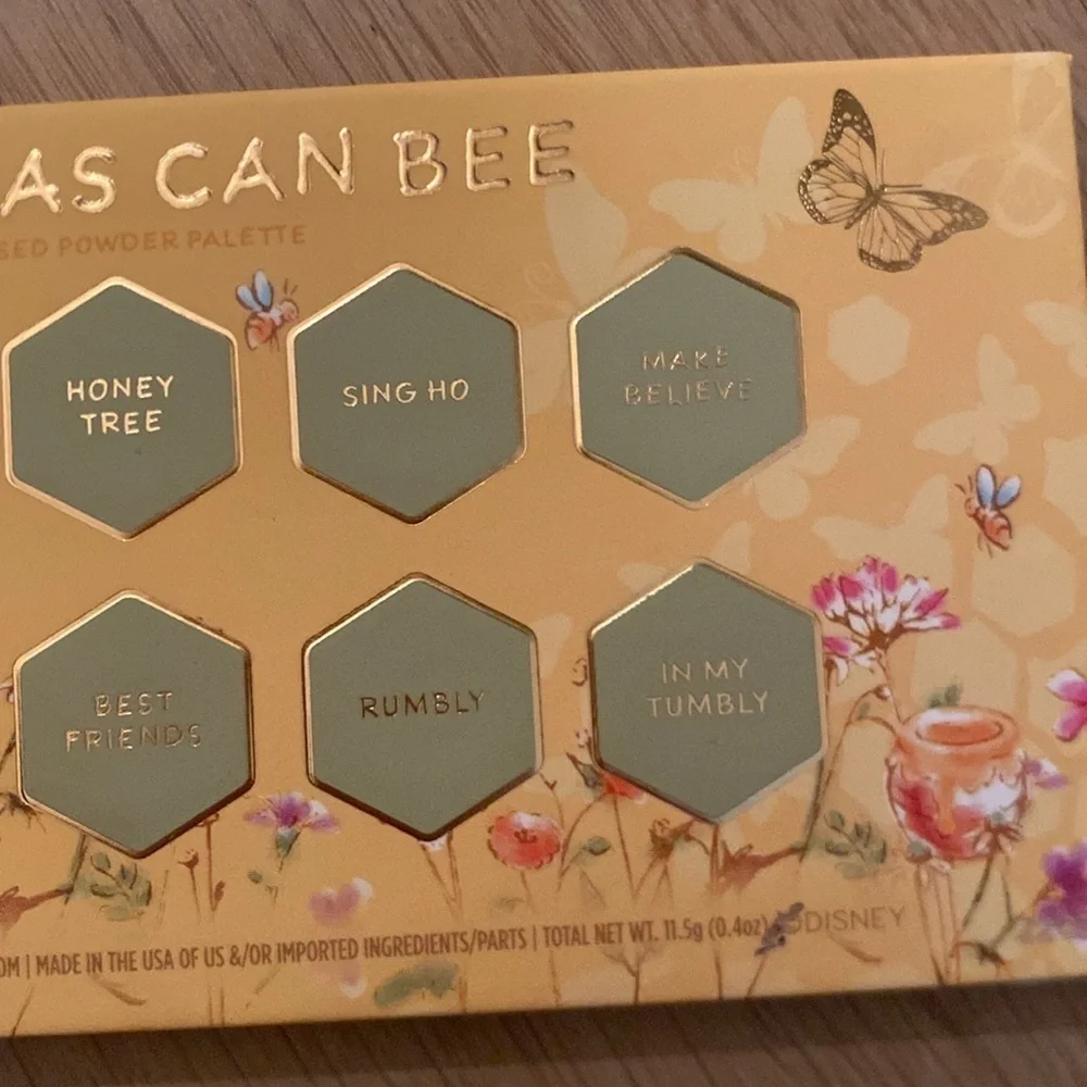 Colourpop x Winnie the Pooh Eyeshadow Palette Sweet as can Bee